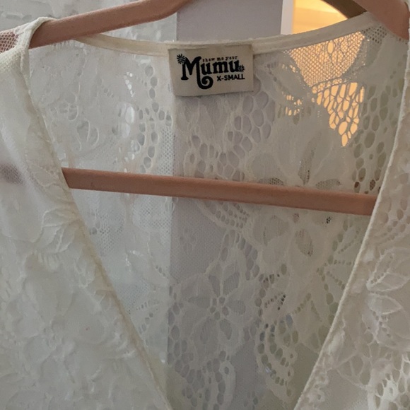 Show me your mumu XS white lace romper - Picture 2 of 3